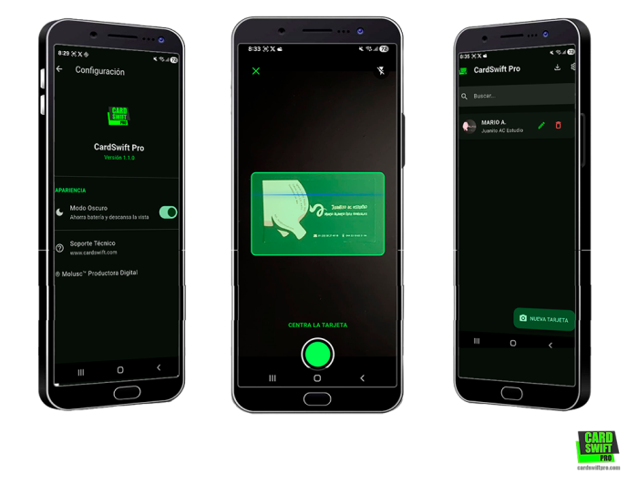 Capturas de pantalla - Final - Movil - CardSwift Pro Capturas de pantalla - Final - Movil - CardSwift Pro